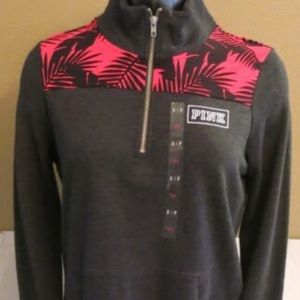 PINK Quarter Zip Sweatshirt EUC